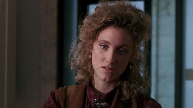 Imagen de la cara de Judith Hoag interpretando a April O'Neil 1990