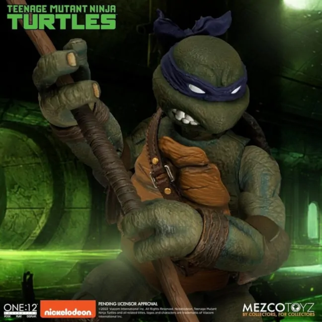 Imagen promocional de la Figura de Donatello de Mezco ONE:12
