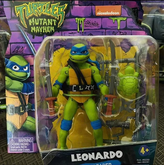 Imagen de la figura de Leonardo para la película Tortugas Ninja Caos Mutante
