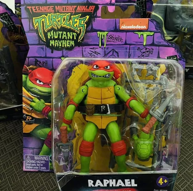 Imagen de la nueva figura de Raphael para la película Tortugas Ninja Caos Mutante de Playmates