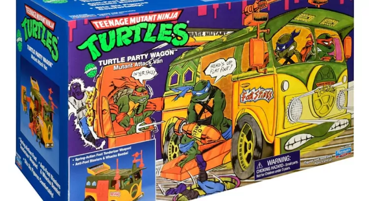 Imagen de portada para el artículo con una imagen de la caja de la reedición de la Furgoneta de Las Tortugas Ninja