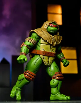 Imagen de la figura de Raphael perteneciente al preorder Tortugas Ninja versión Mirage.