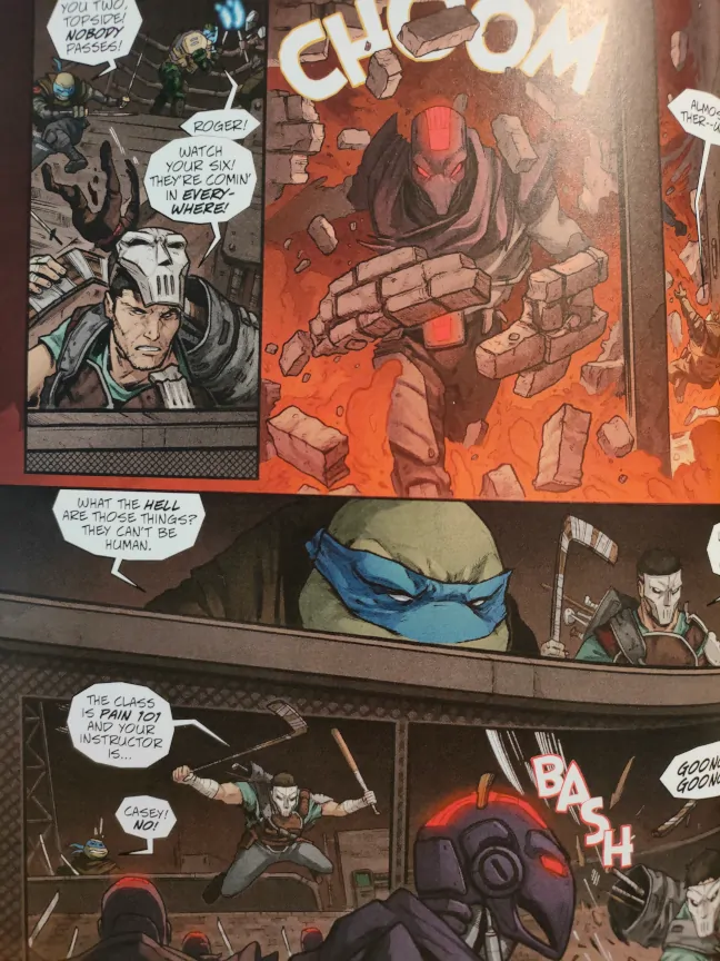 Imagen del personaje del Footbot Romero en el cómic The Last Ronin