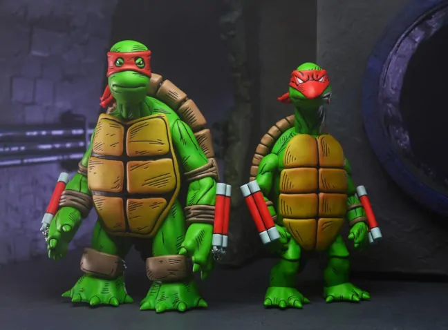 Imagen de las nuevas figuras de La Primera Tortuga de Neca