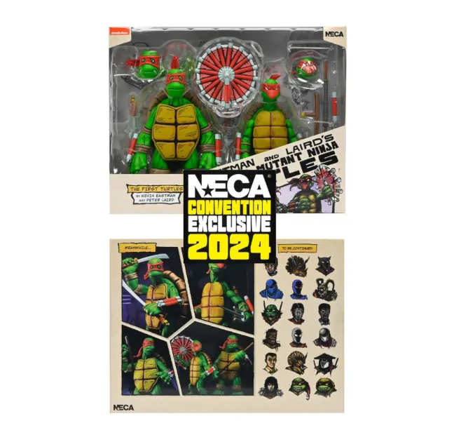 Imagen del packaging de las figuras SDCC 2024 exclusivas de Neca
