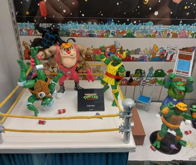 Imagen del display de las novedades de Neca para línea Archie Collection en la SDCC2024