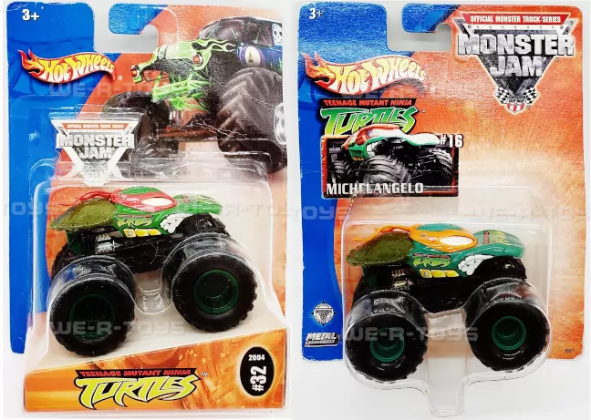 Imagen de los juguetes de Las Tortugas Ninja Monster Jam del 2003