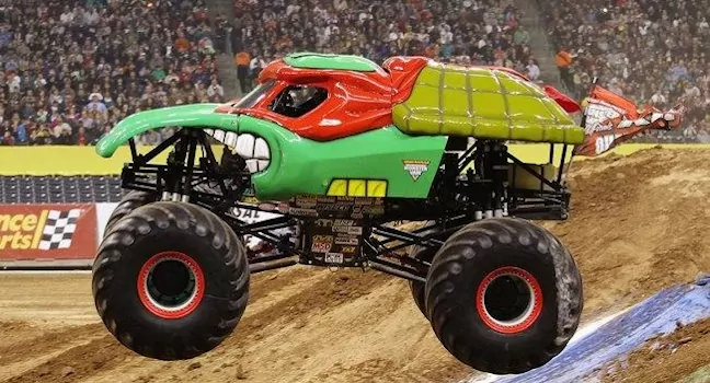 Imagen del vehículo real Monster Truck de Las Tortugas Ninja