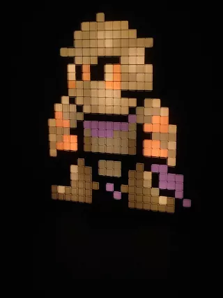 Imagen de la lamparita de Shredder una vez está encendida