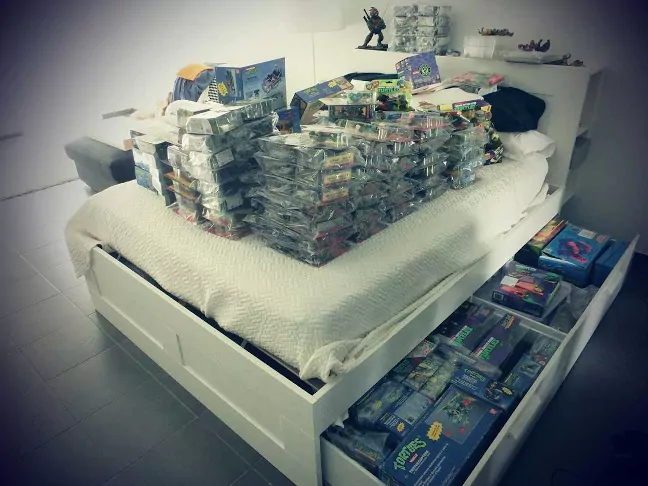 Imagen de parte de mi colección en 2018 antes de cambiarla de lugar