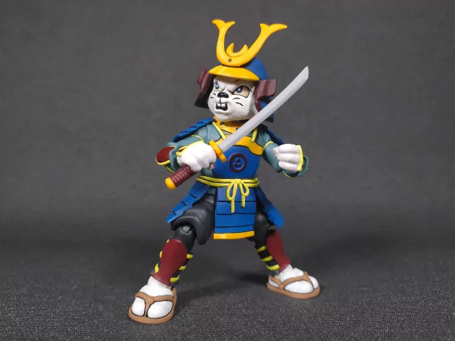 Imagen de la figura de Samurai Usagi empuñando su katana