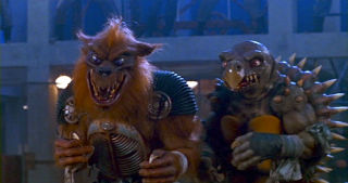 Imagen de Tokka y Rahzar en la segunda película de Las Tortugas Ninja de 1991