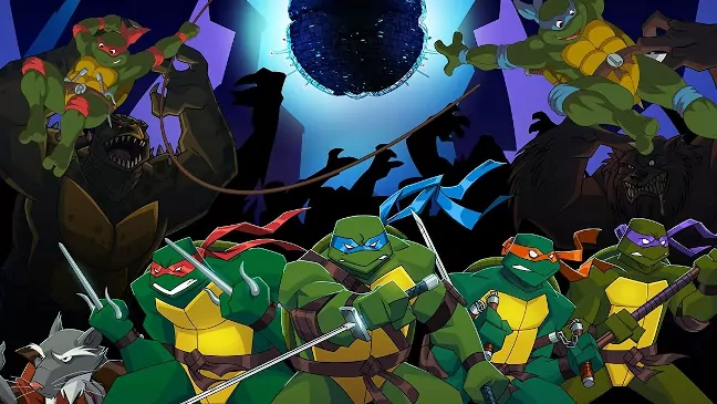 Imagen parte del cartel promocional de la película Turtles Forever