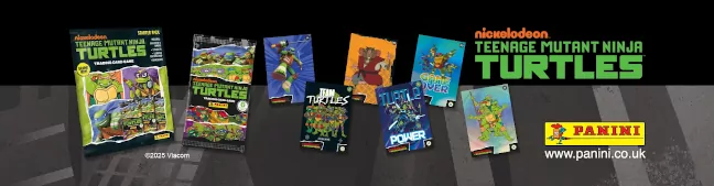 Imagen de las cartas Tortugas Ninja de Panini