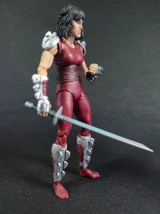 Imagen de 3/4 frontal de la figura de Karai as The Shredder