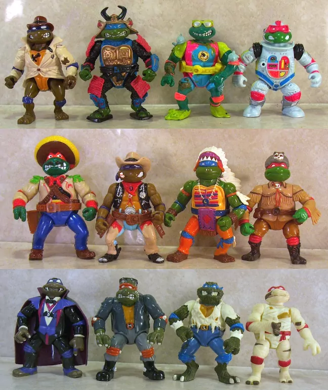 Imagen de los sets de versiones de Las Tortugas que me gusaría ver reeditados en 2026