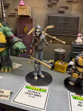 Imagen de la figura de Casey Jones de NECA en la New York Toy Fair 2026