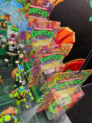 Imagen de las últimas figuras reeditadas por Playmates Toys en la New York Toy Fair 2026