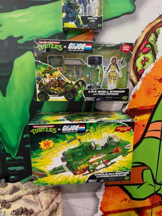 Imagen de la caja en la que viene el nuevo helicóptero de Las Tortugas Ninja X G.I. Joe
