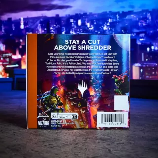 Imagen trasera de la caja de sobres para coleccionistas