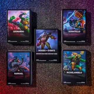 Imagen de los mazos de Magic que vienen en el Turtles Team-up