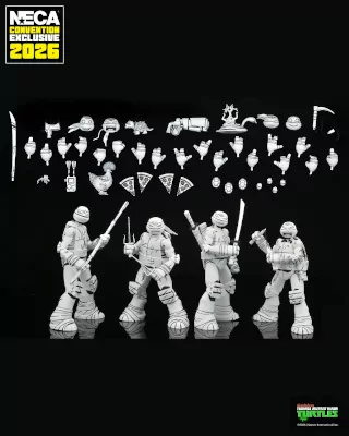 Imágenes contenide del pack exclusivo de Las Tortugas Ninja de NECA para esta SDCC 2026