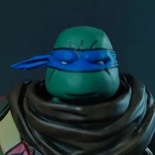 Imagen del rostro base de la figura de Leonardo