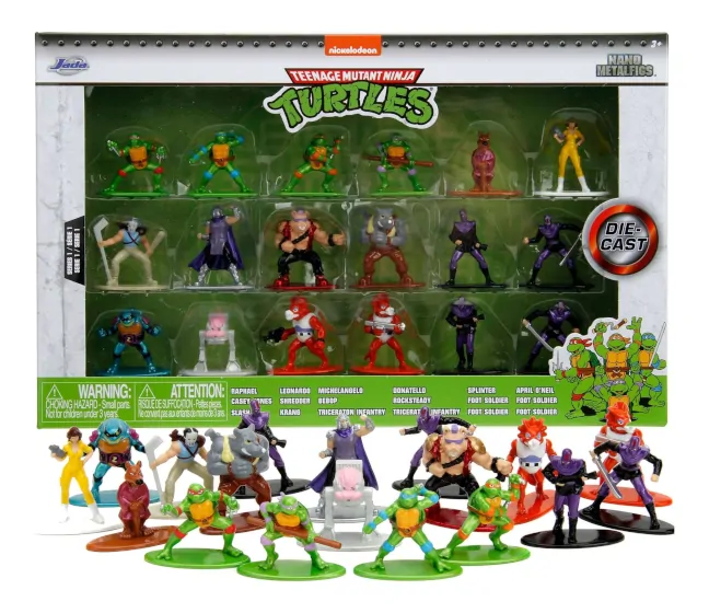 Imagen de la caja de las Jada Nano Metalfig de Las Tortugas Ninja